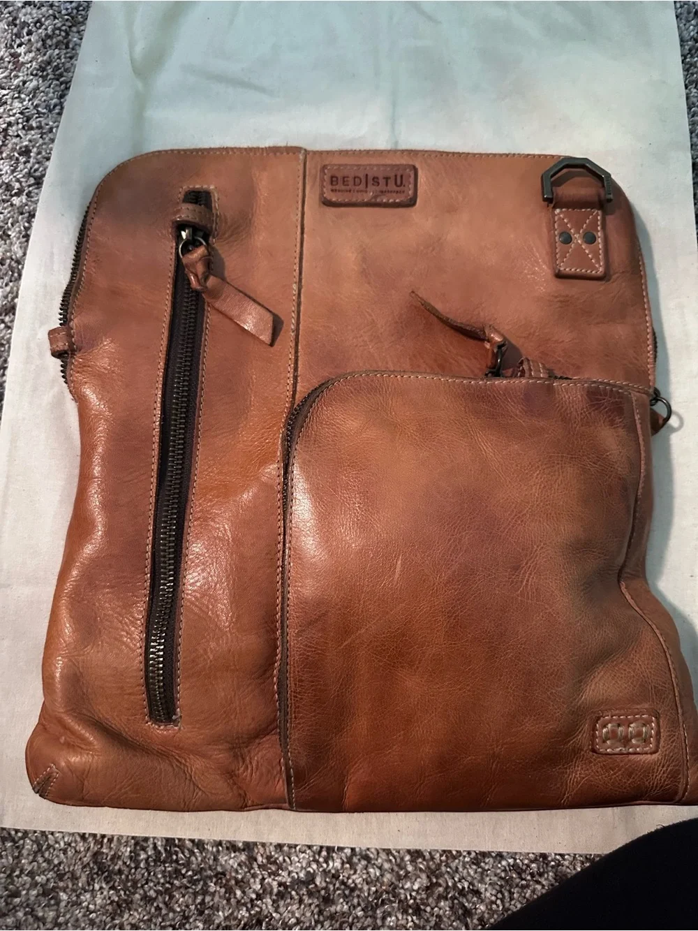 BED|STU Brown Leather Crossbody Bag